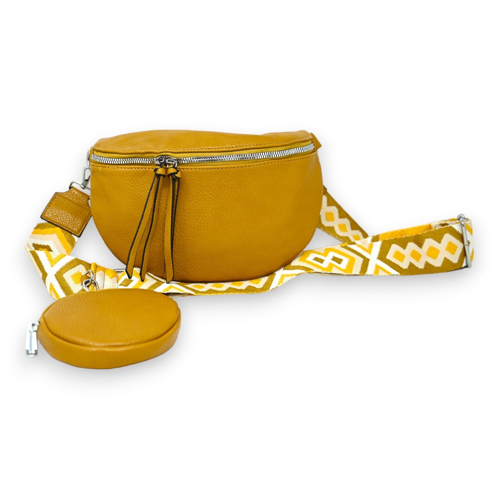 Sac banane bandoulière moutarde