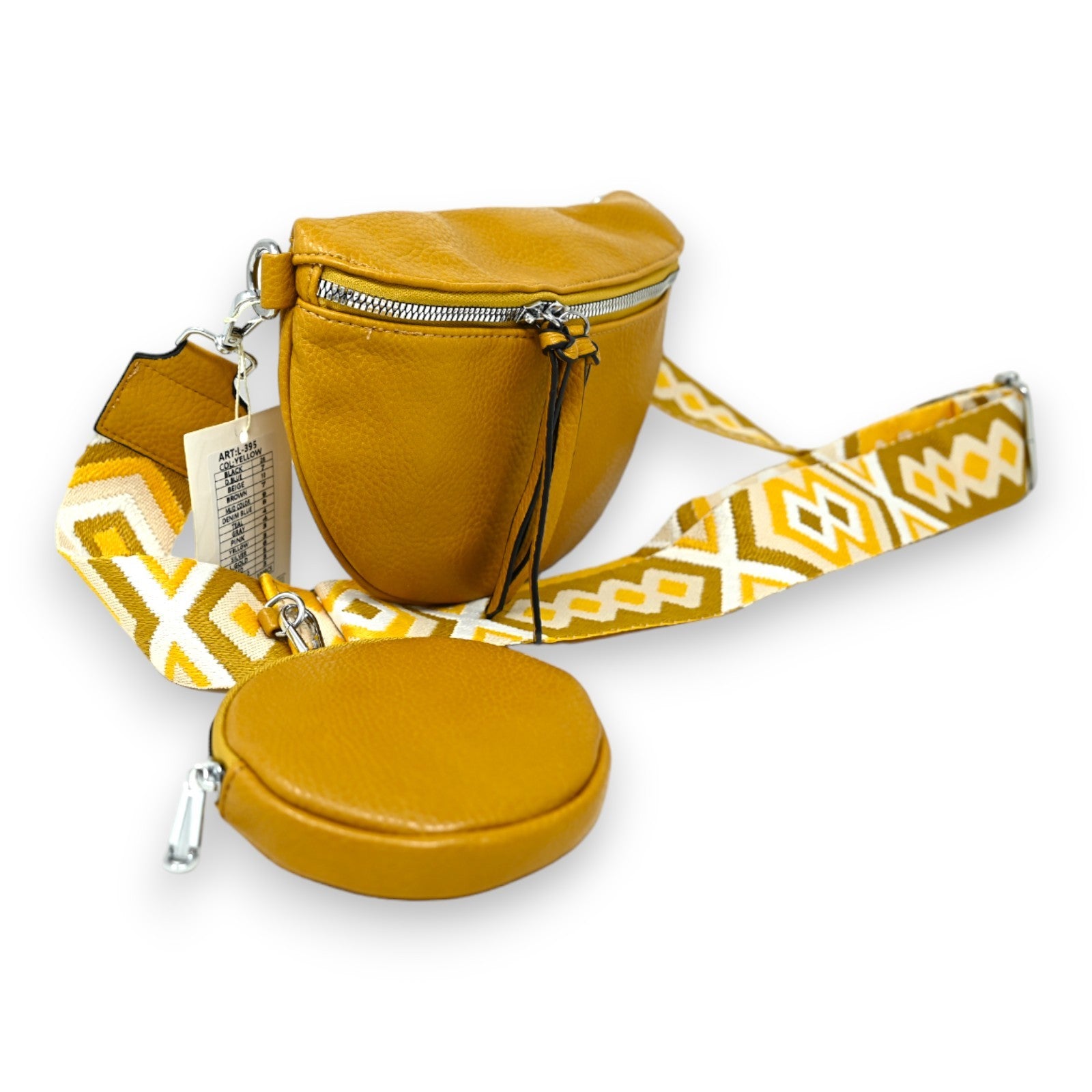 Sac banane bandoulière moutarde