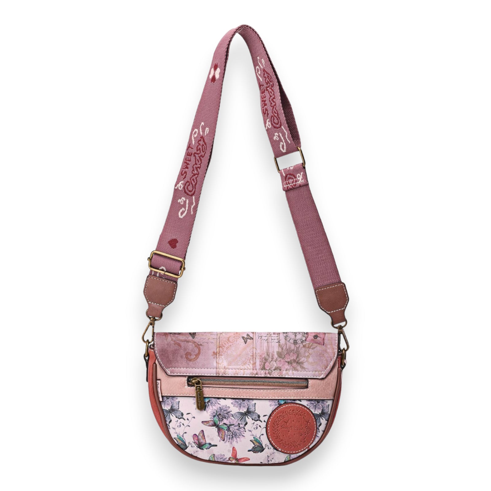 Sac bandoulière arrondi Sweet & Candy  petite fille au piano