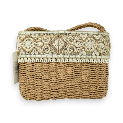 Sac bandoulière bohème paille et broderies