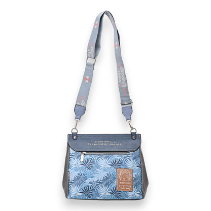 Sac bandoulière carré cartable Sweet & Candy bleu