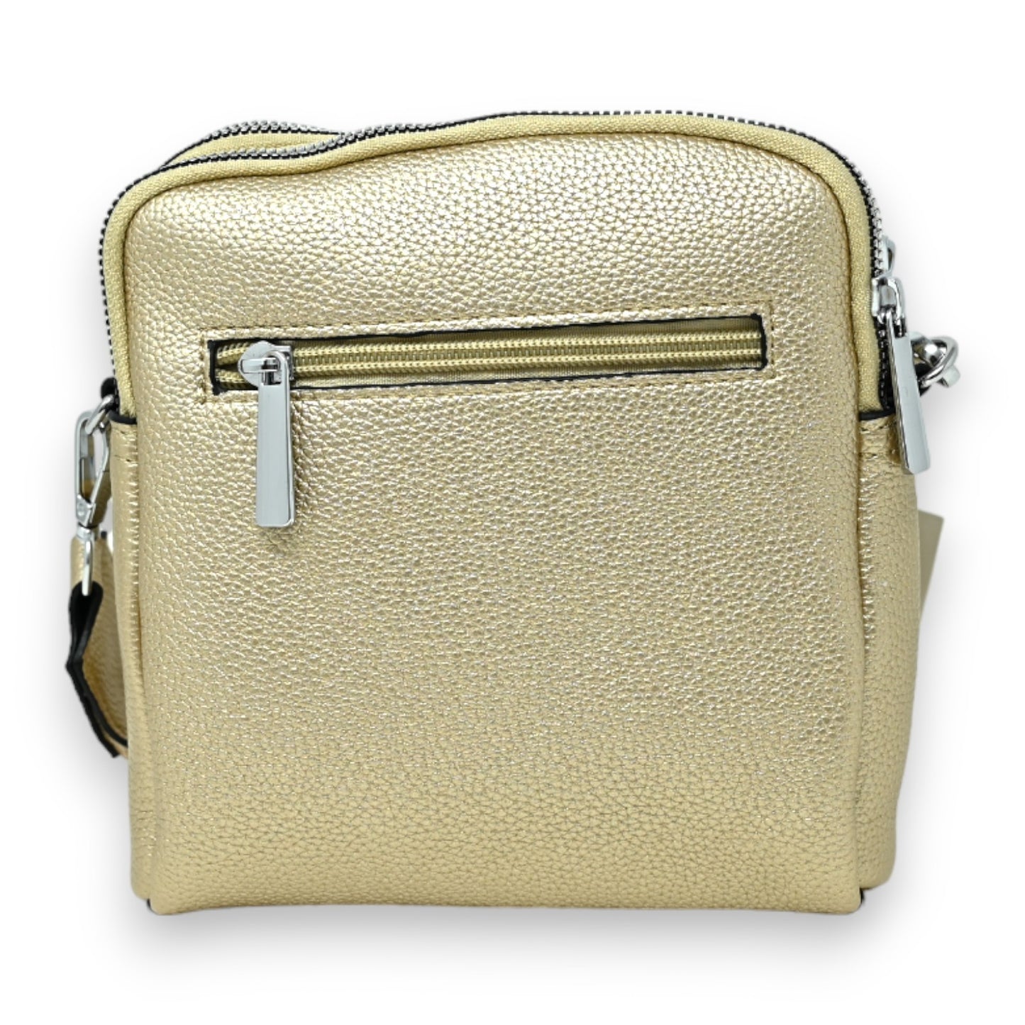 Sac bandoulière compacte doré
