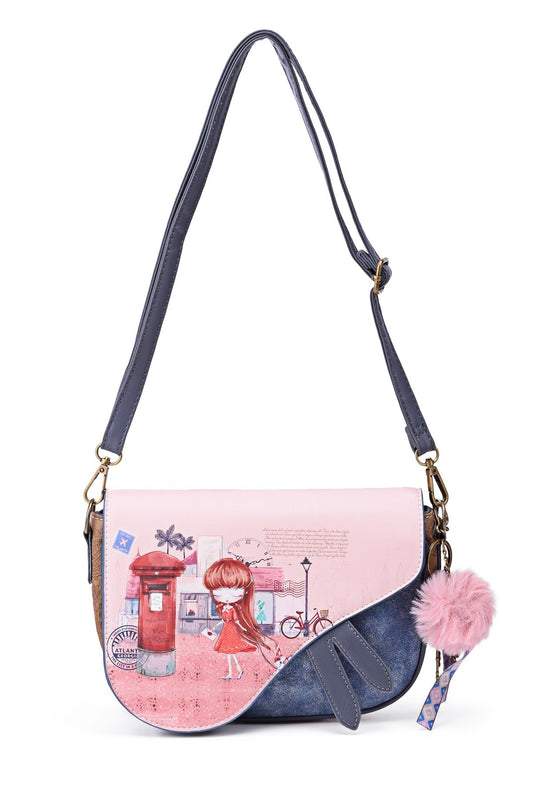 Sac bandoulière Petite fille avec son chien