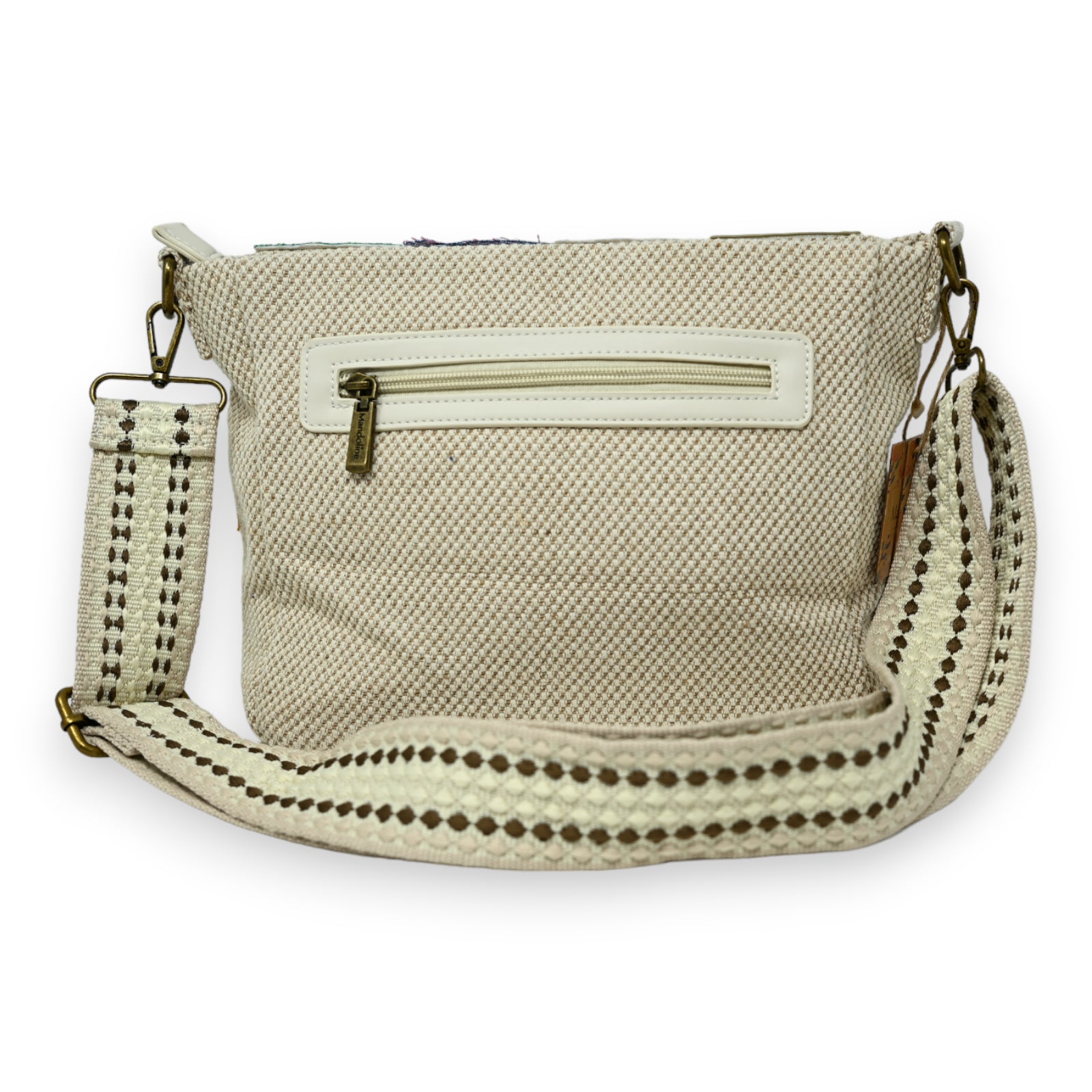 Sac bandoulière tissu patchwork multicolore